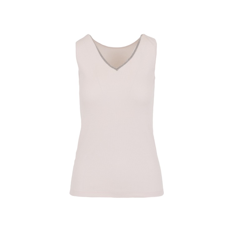 Ribbed Jersey Vest Top_pink