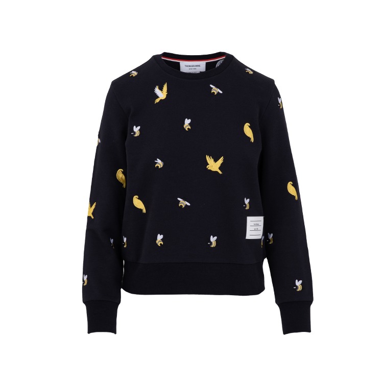 Thom Browne Loopback Birds and Bees Sweatshirt