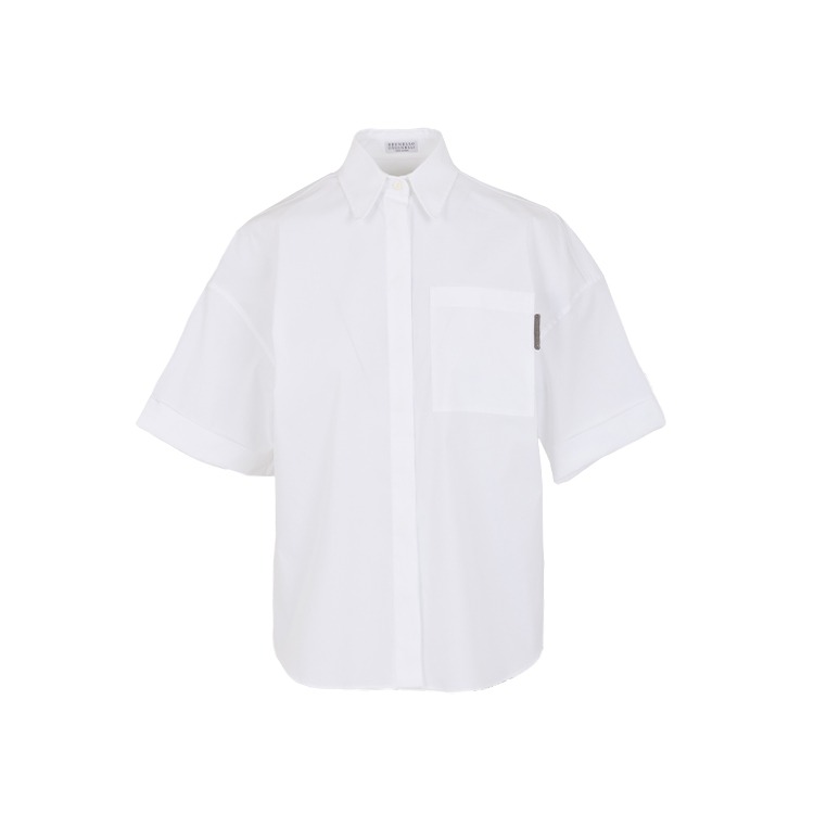 Short-sleeve button-up shirt