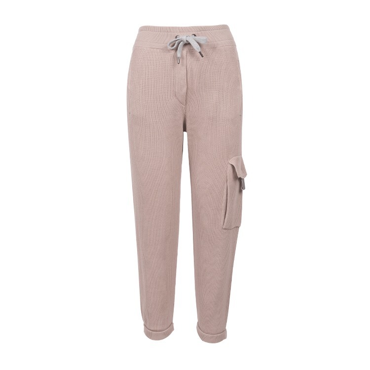 Drawstring-Waist Trousers With Side-Pocket