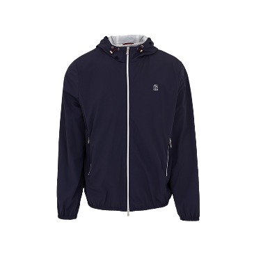 Embroidered-logo water-resistant Jacket