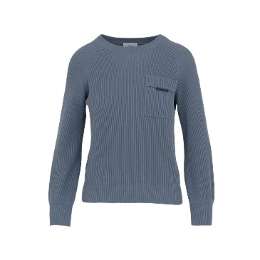Cotton Sweater With Chest Pocket