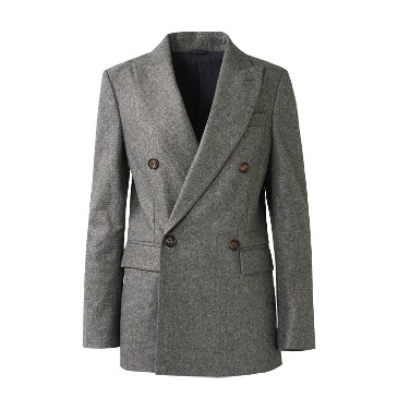 Cashmere double-breasted jacket