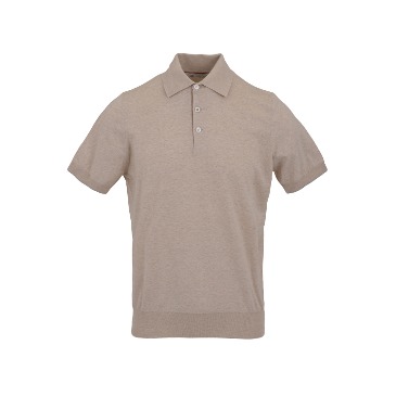Lightweight Cotton Polo Shirt_beige
