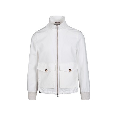 Zip-up Cotton Jacket_white