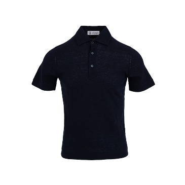 Lightweight Cotton Polo Shirts_navy