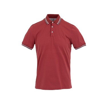 Red Collar Point Polo Shirts