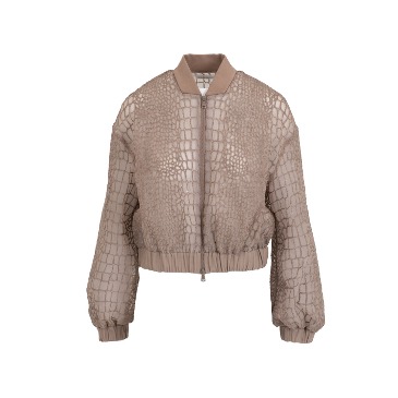 [Brunello Cucinelli] Sequined Net Design Zip Up Jacket