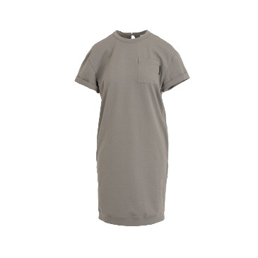 [Brunello Cucinelli] Monilli Pocket Detail Cotton Dress