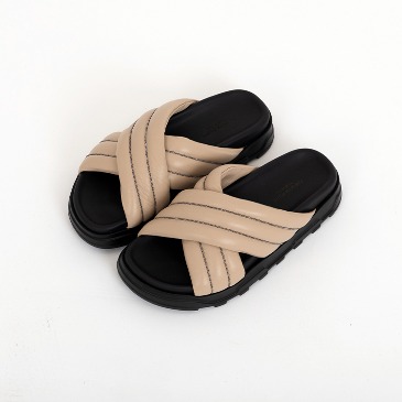 [Fabiana Filippi] Multi Cross Strap Leather Sandals