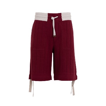 [Brunello Cucinelli] Men&#039;s Cotton Shorts_red